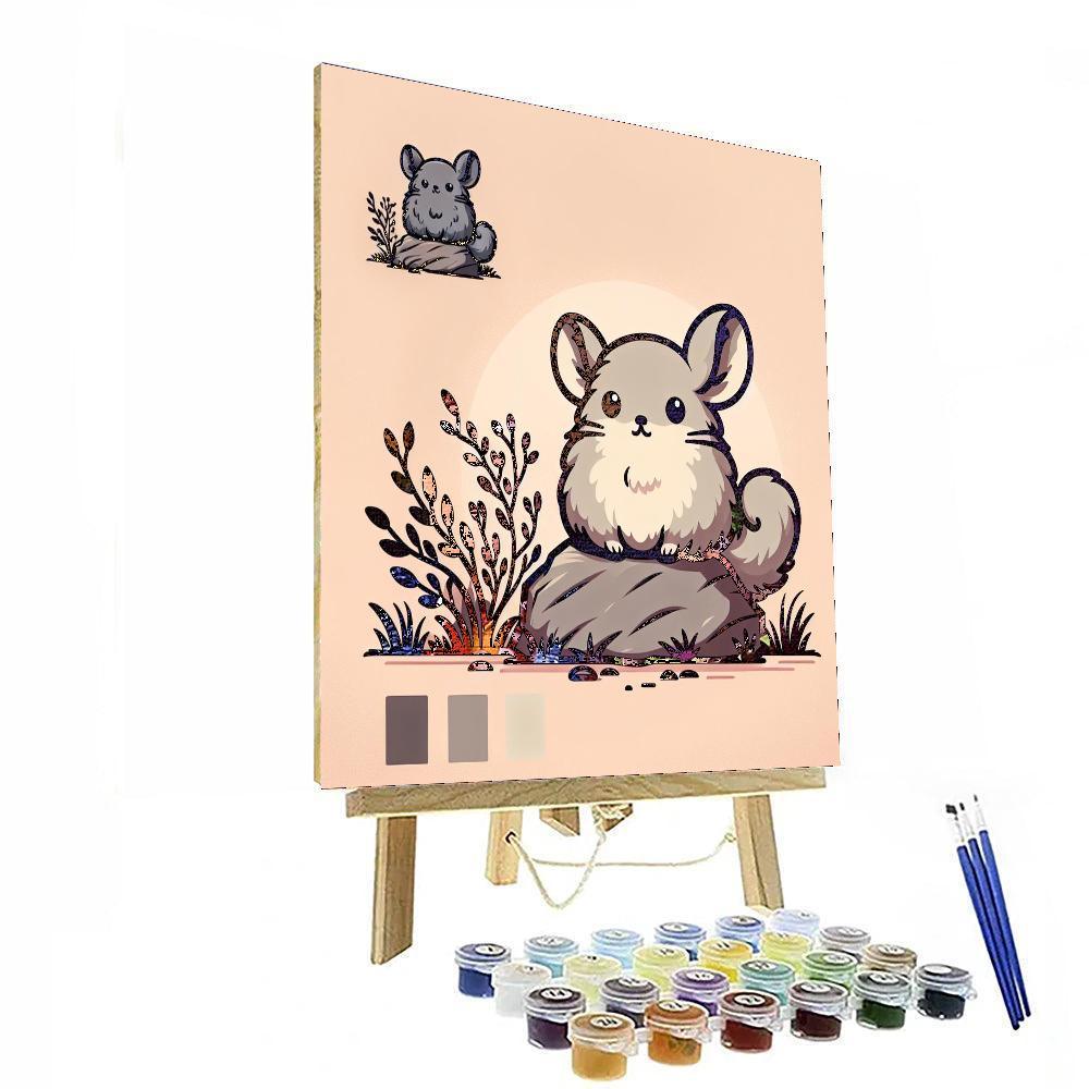 Clever Chinchilla Painting By Numbers Kit