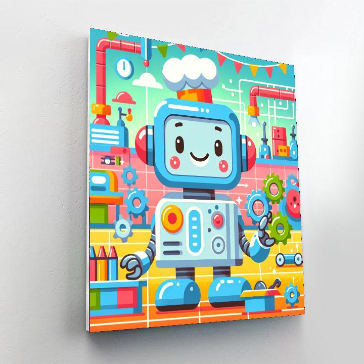 Robot Factory Exploration Paint By Numbers Kits