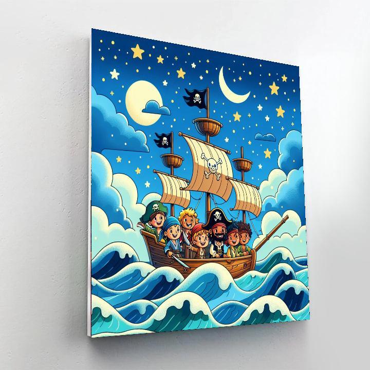 Starlit Pirate Adventure Paint By Numbers