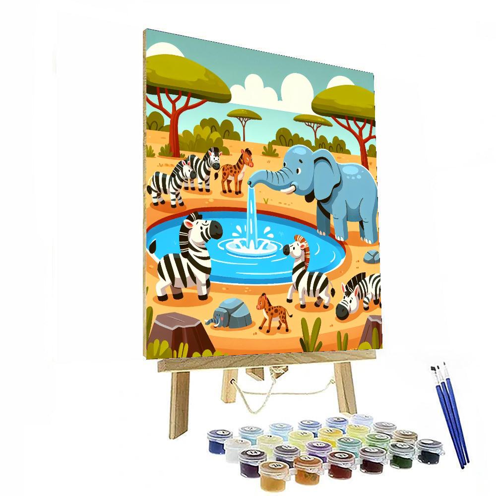 Safari Splash Spectacle Paint By Color