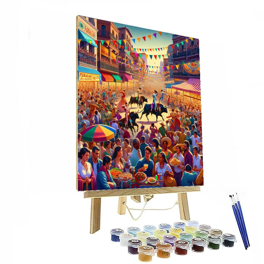 Nîmes Festival Number Painting