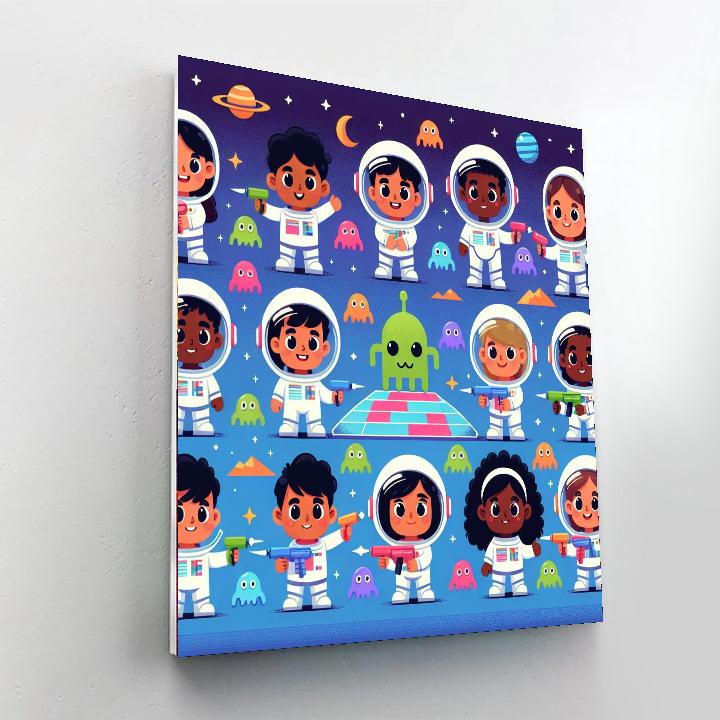 Space Invaders Quest Paint By Numbers