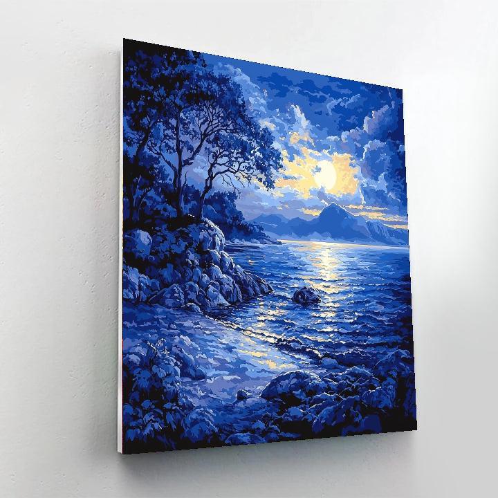 Arnold Böcklin Inspired Mystic Seaside Twilight  Paint By Numbers Kits