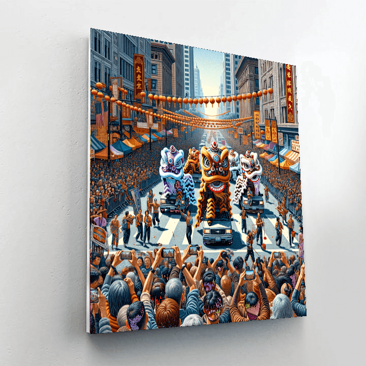 The San Francisco Chinese New Year Festival Paint By Color