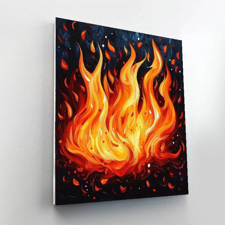 Caravaggio Inspired Flames Of Passion  Painting By Numbers Kit