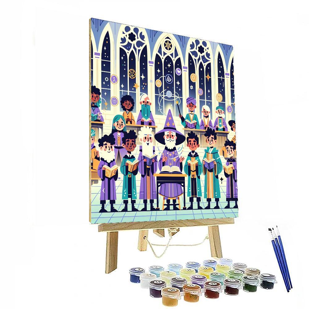 Wizards' Magical School Paint By Color