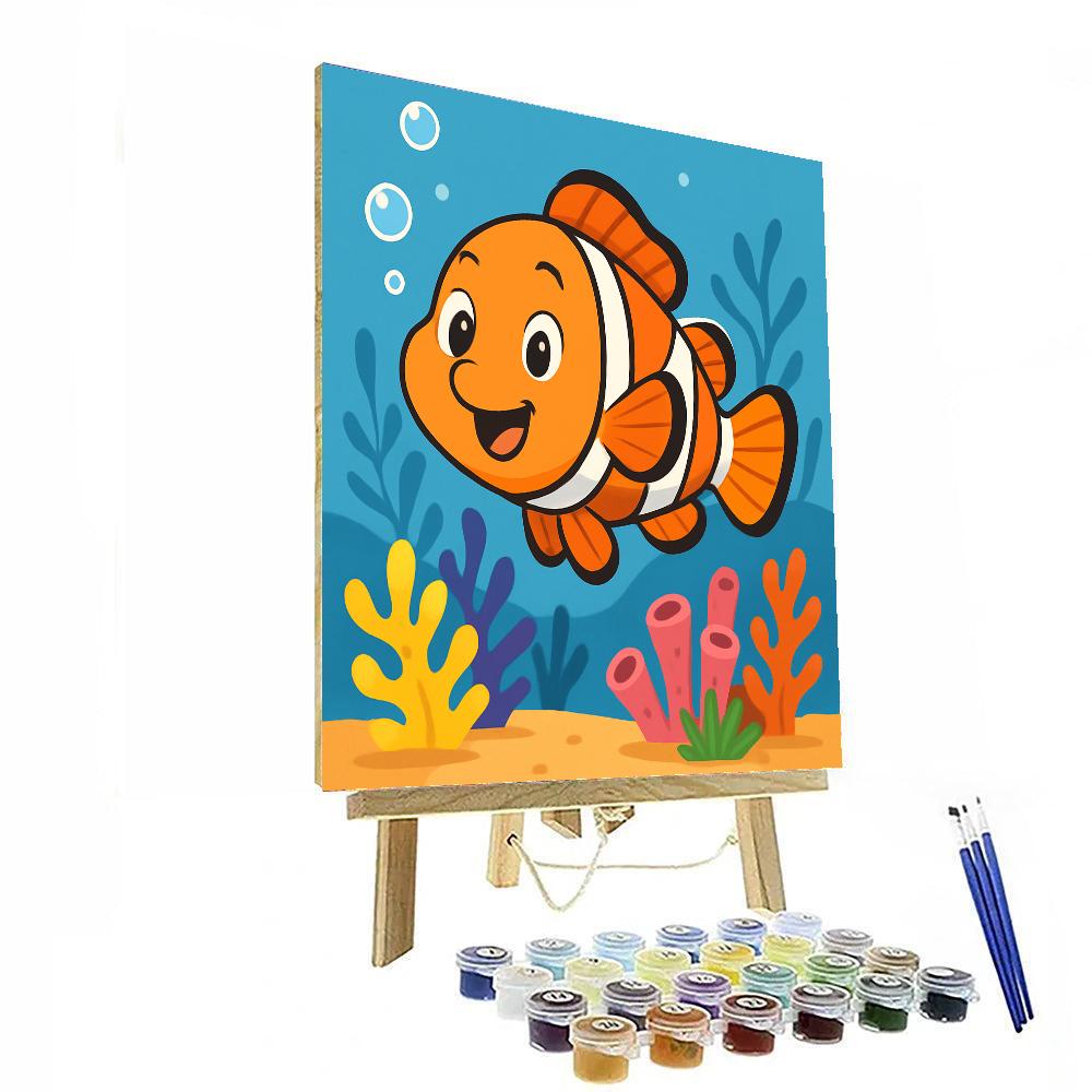 Joyful Clownfish Numbered Painting Kits
