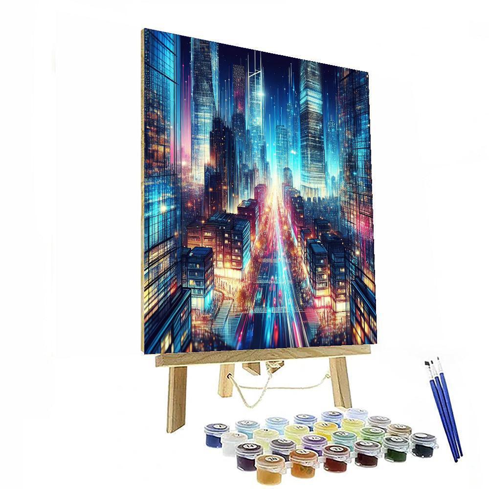 Urban Evening Energy Paint By Numbers Art