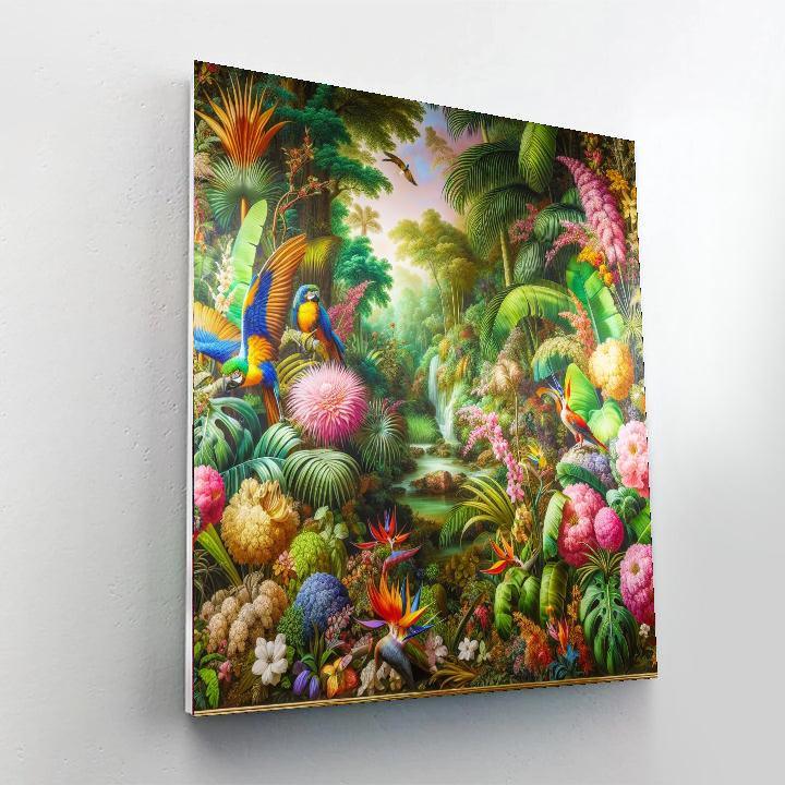 Blooming Tropical Paradise Paint By Numbers