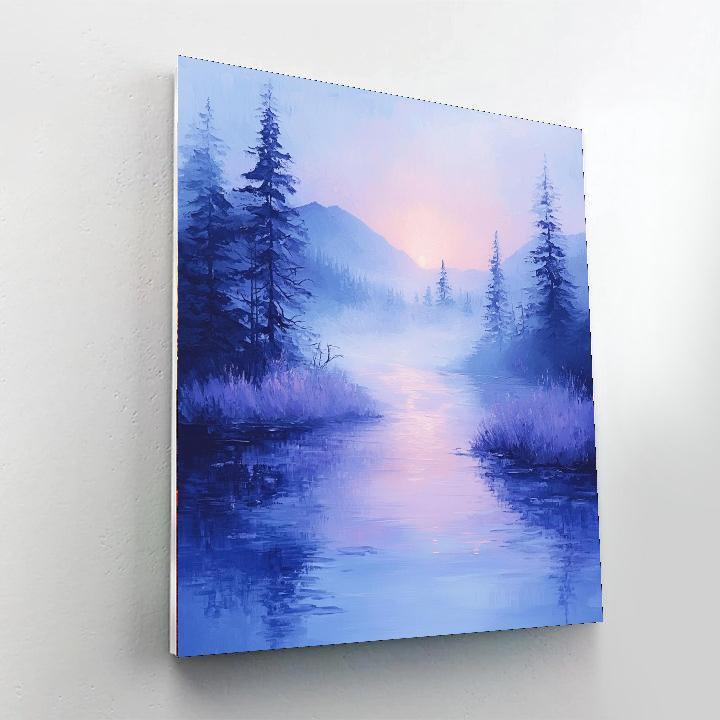 Claude Monet Inspired Monet's Misty Morning  Numbered Painting Kits