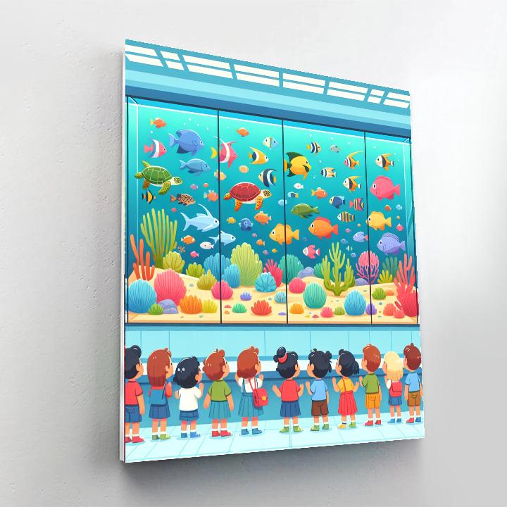 Colorful Aquarium Discovery Number Painting