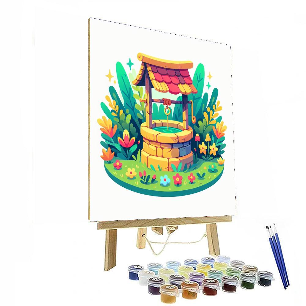 Wishing Well Whispers Painting Number Kit