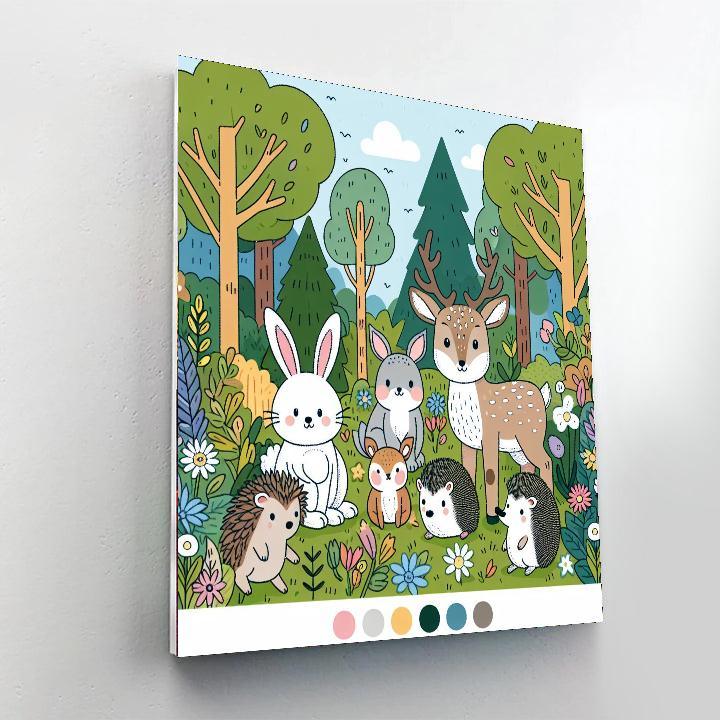 Fairytale Woodland Friends Paint By Numbers Kits
