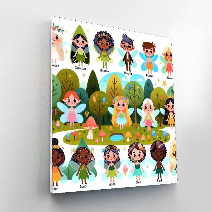 Enchanted Fairy Woodland Paint By Numbers Kits