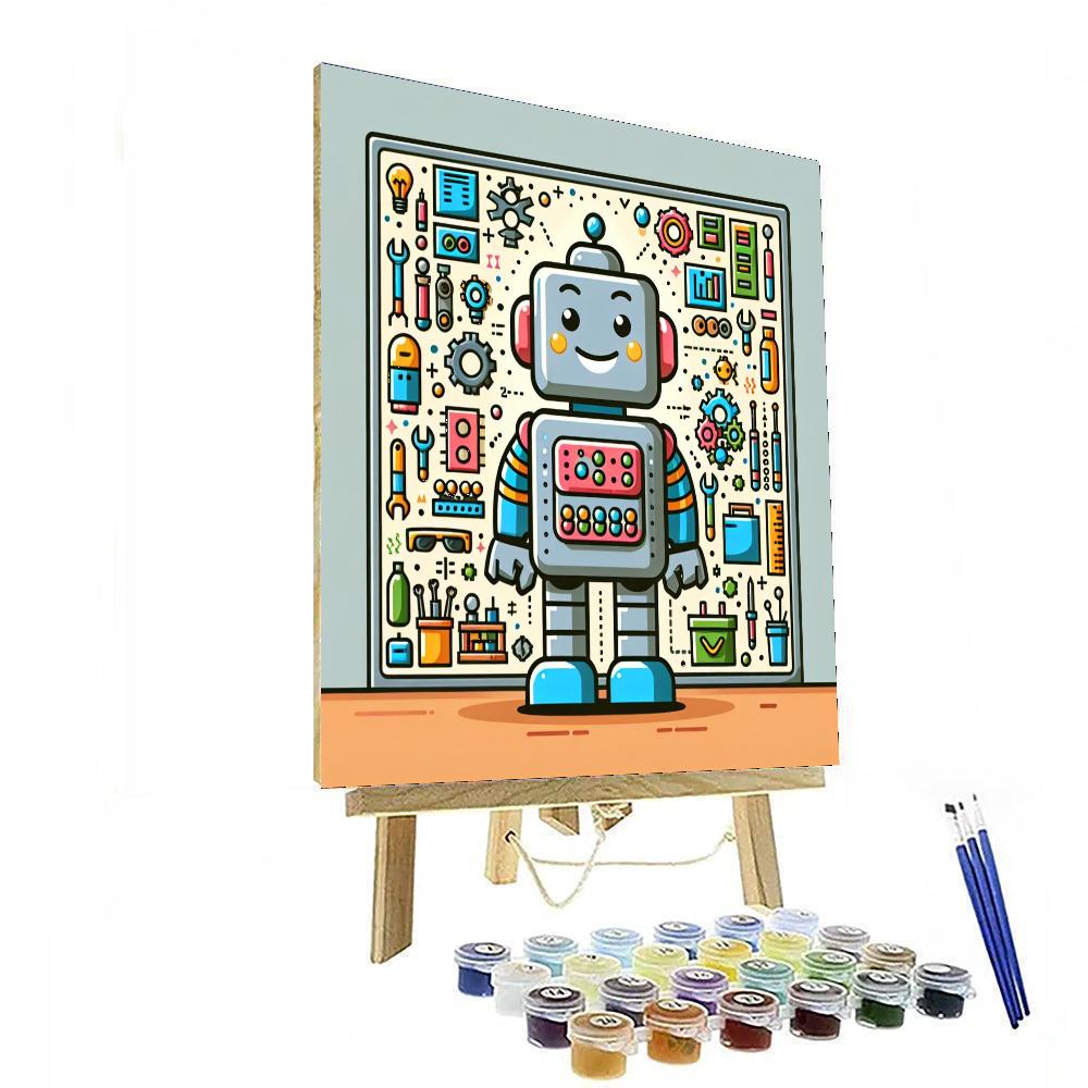 Friendly Robot's Invention Paint By Color