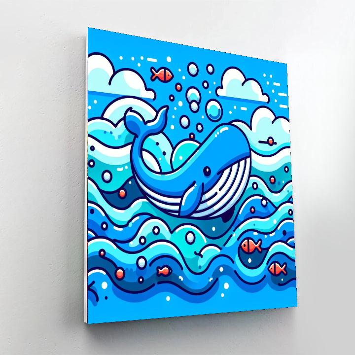 Whale’s Ocean Journey Numbered Painting Kits