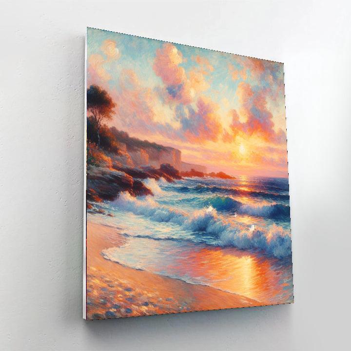 Sunset Over Serenity Bay DIY Paint By Numbers