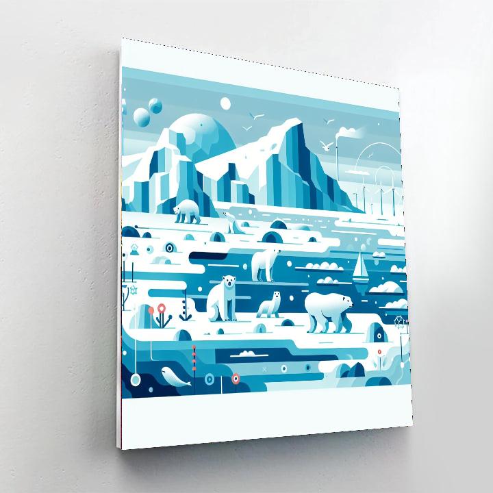 Arctic Tundra Trek Numbered Painting Kits