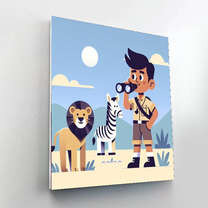 Safari Adventure Tale Numbered Painting Kits