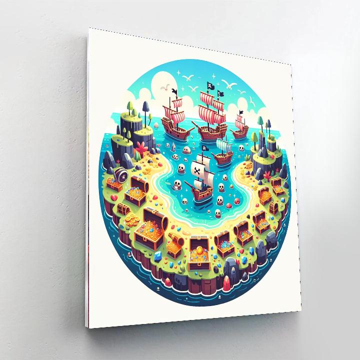 Playful Pirate Cove Numbered Painting Kits