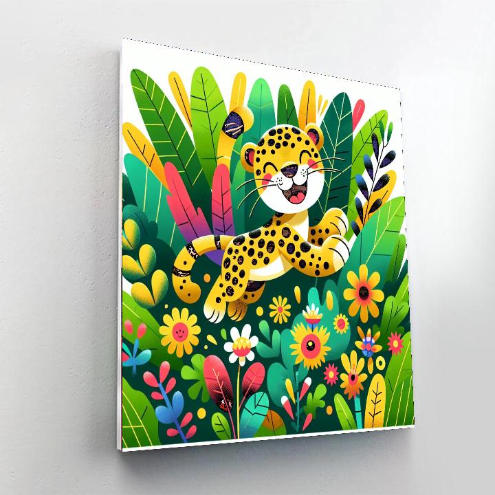 Jumping Jaguar Paint By Number