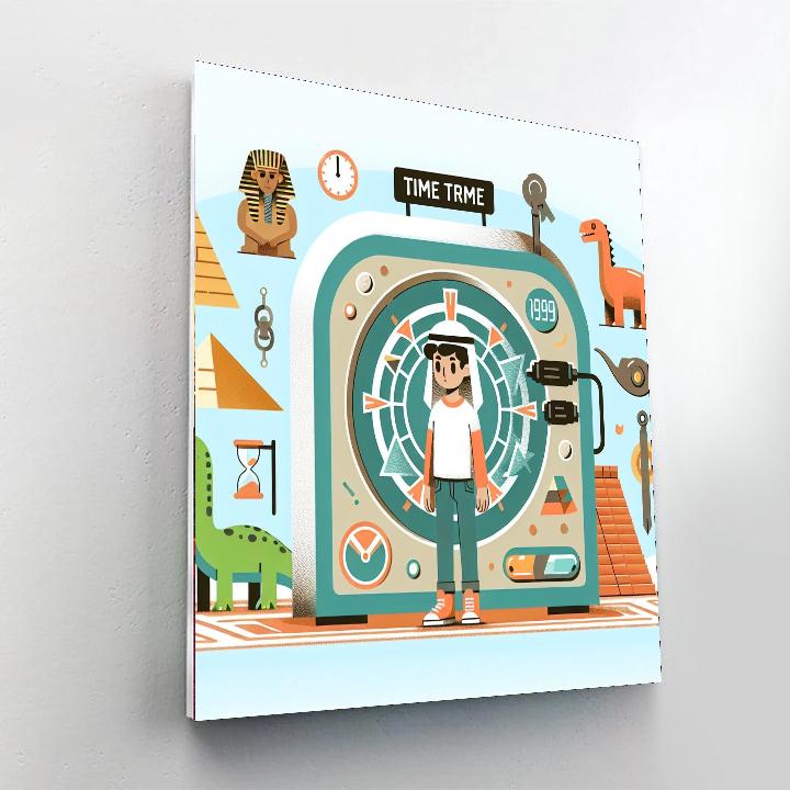 Time Travel Explorer Painting Number Kit