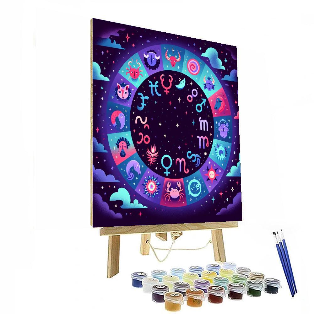 Astral Zodiac Journey DIY Paint By Numbers