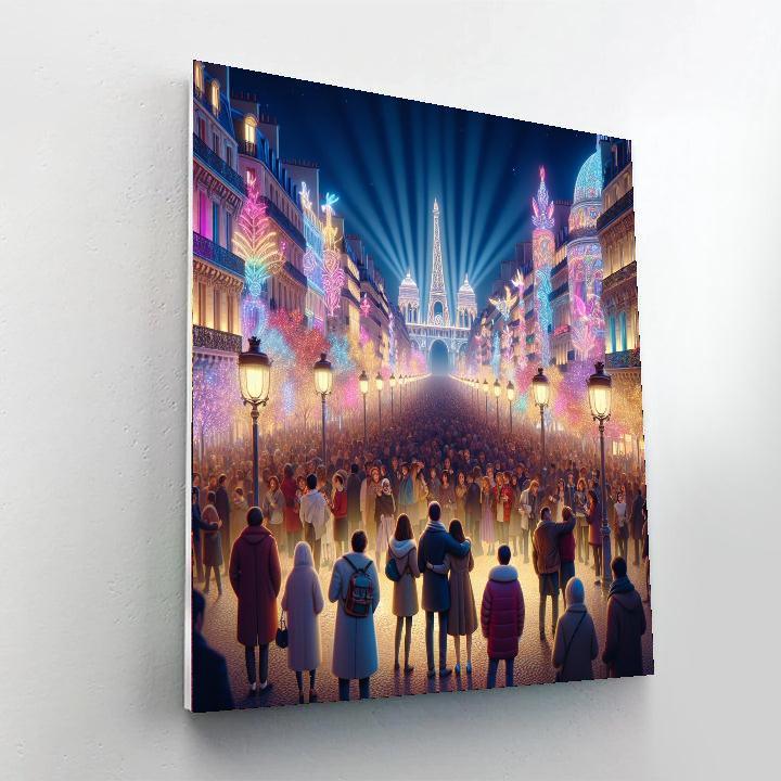 Lights Over New Paris Painting Number Kit