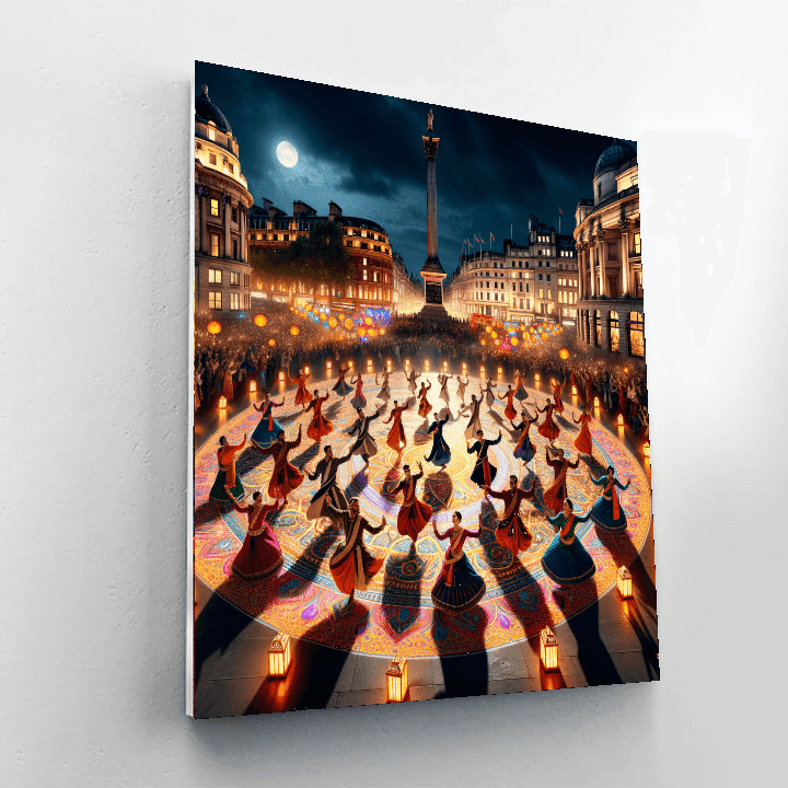 Diwali Light Festival - London, Uk Numbered Painting Kits