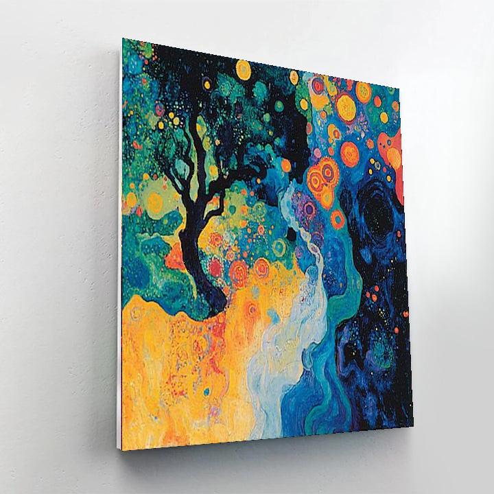 Max Ernst Inspired Kaleidoscope Of Illusions  Paint By Numbers Kits