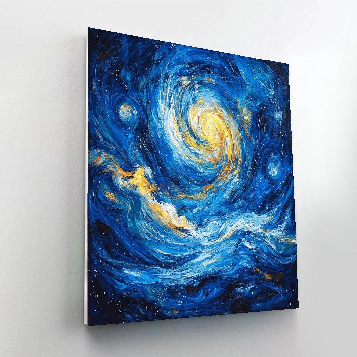 Jean-Michel Basquiat Inspired Cosmic Consciousness  Number Painting