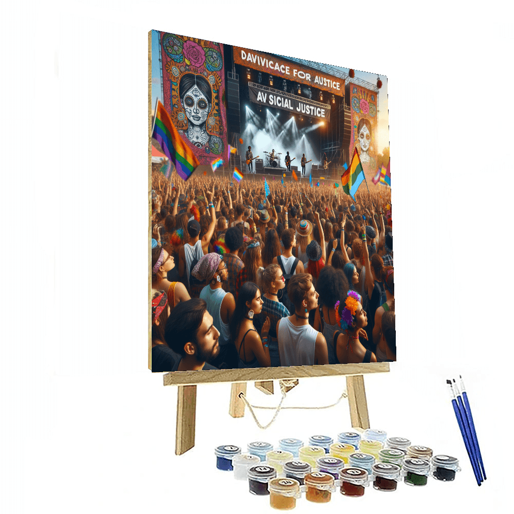 Global Citizen Festival - South Africa Painting By Numbers Kit