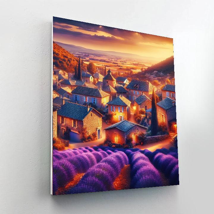 Romantic French Countryside Painting Number Kit