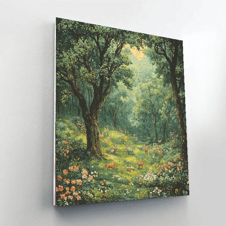 Rackham Inspired Mythical Creatures Of The Forest  Painting By Numbers Kit