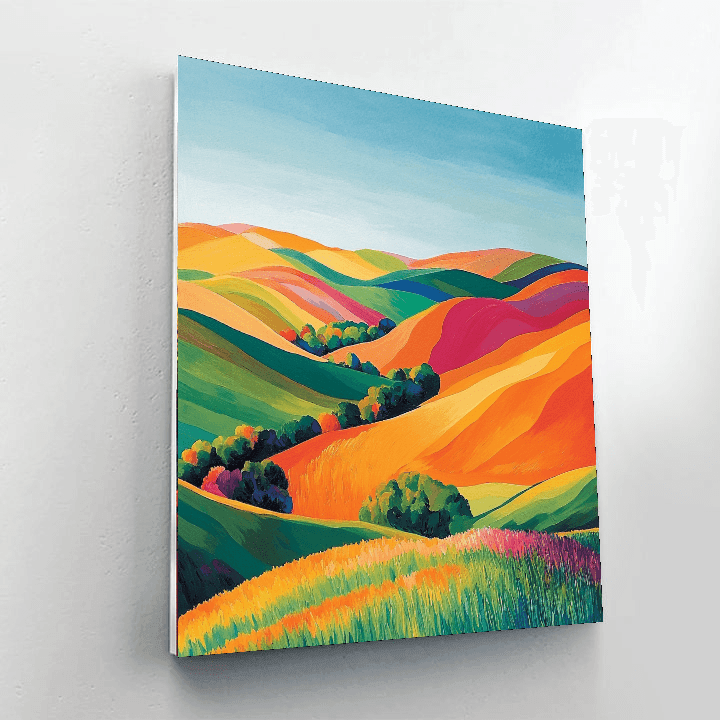 David Hockney Inspired The Colorful Horizon  Painting By Numbers Kit