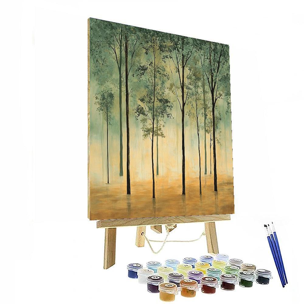 Leonardo Da Vinci Inspired Silent Grove  Paint By Numbers Art