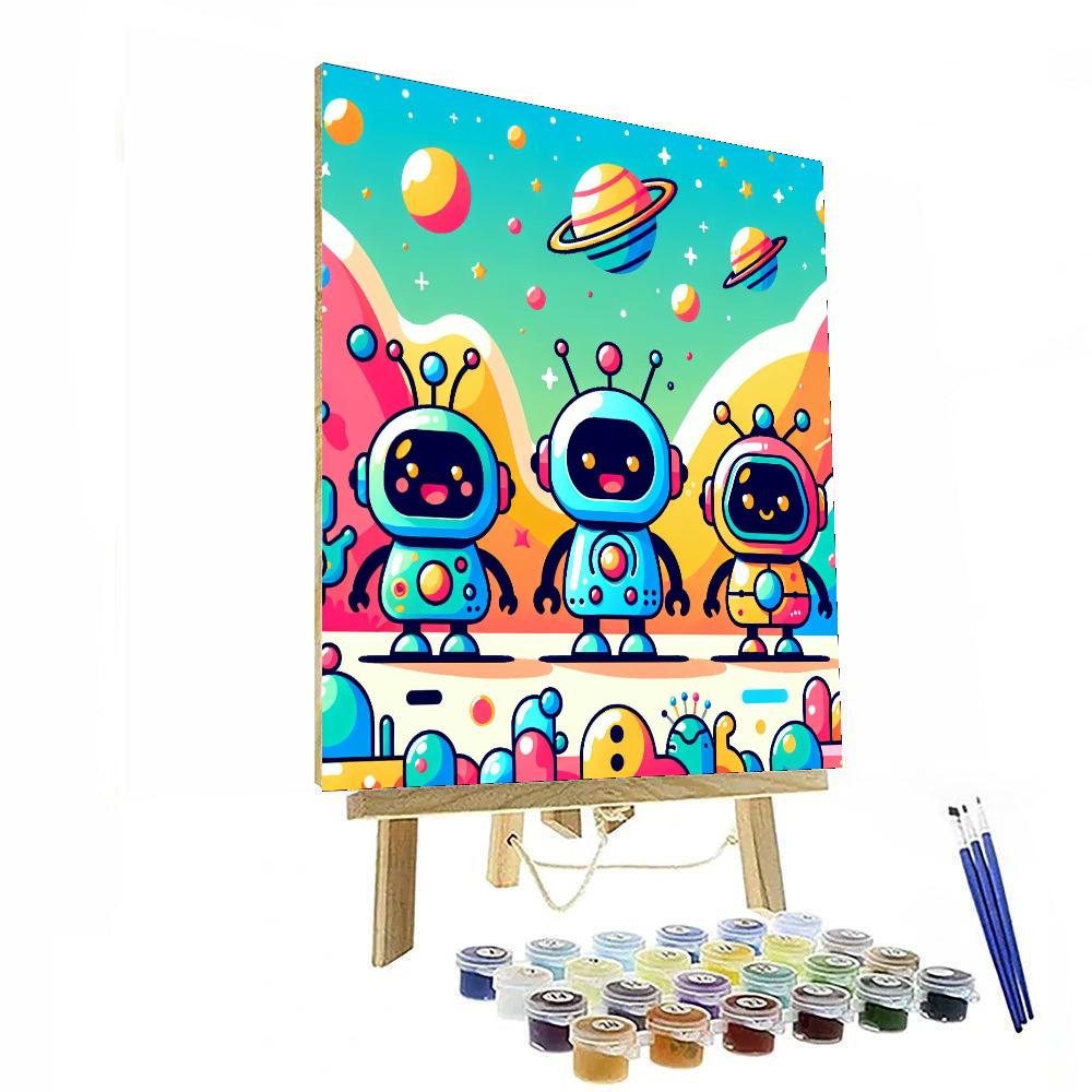 Space Robot Mission Painting By Numbers Kit