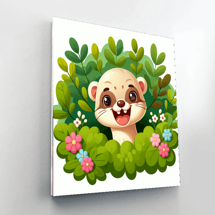 Friendly Ferret Paint By Color