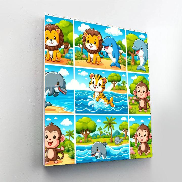 Exploring Animal Habitats Paint By Number