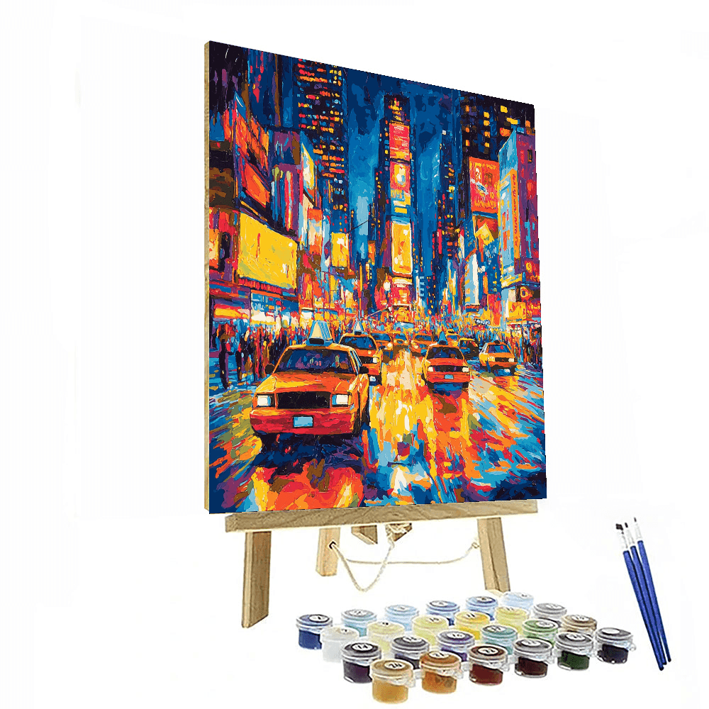 Lichtenstein Inspired Urban Lights - DIY Painting By Numbers Kit