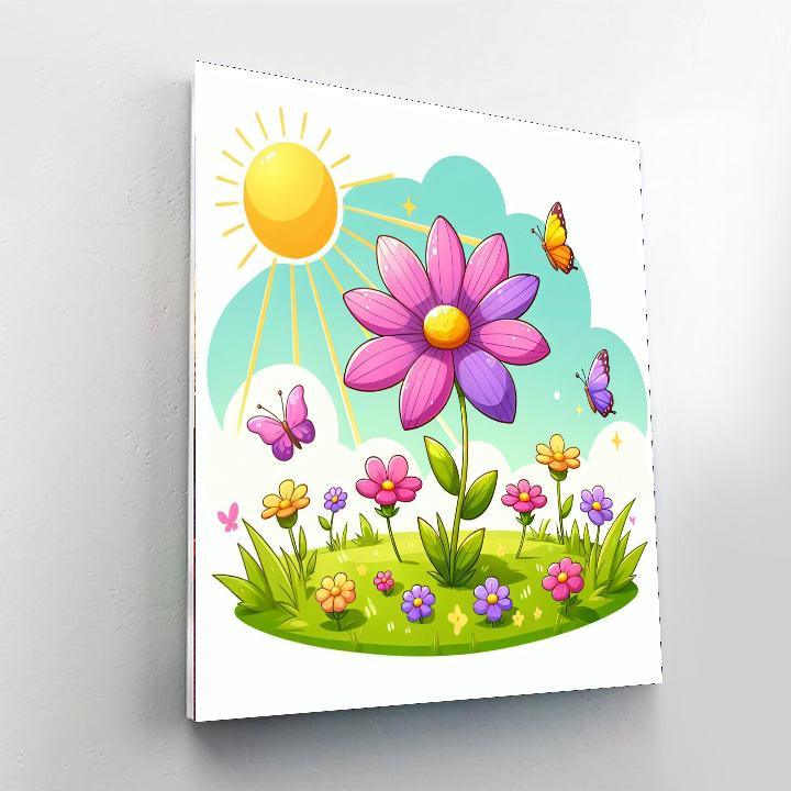 Wandering Wildflower Paint By Numbers Art