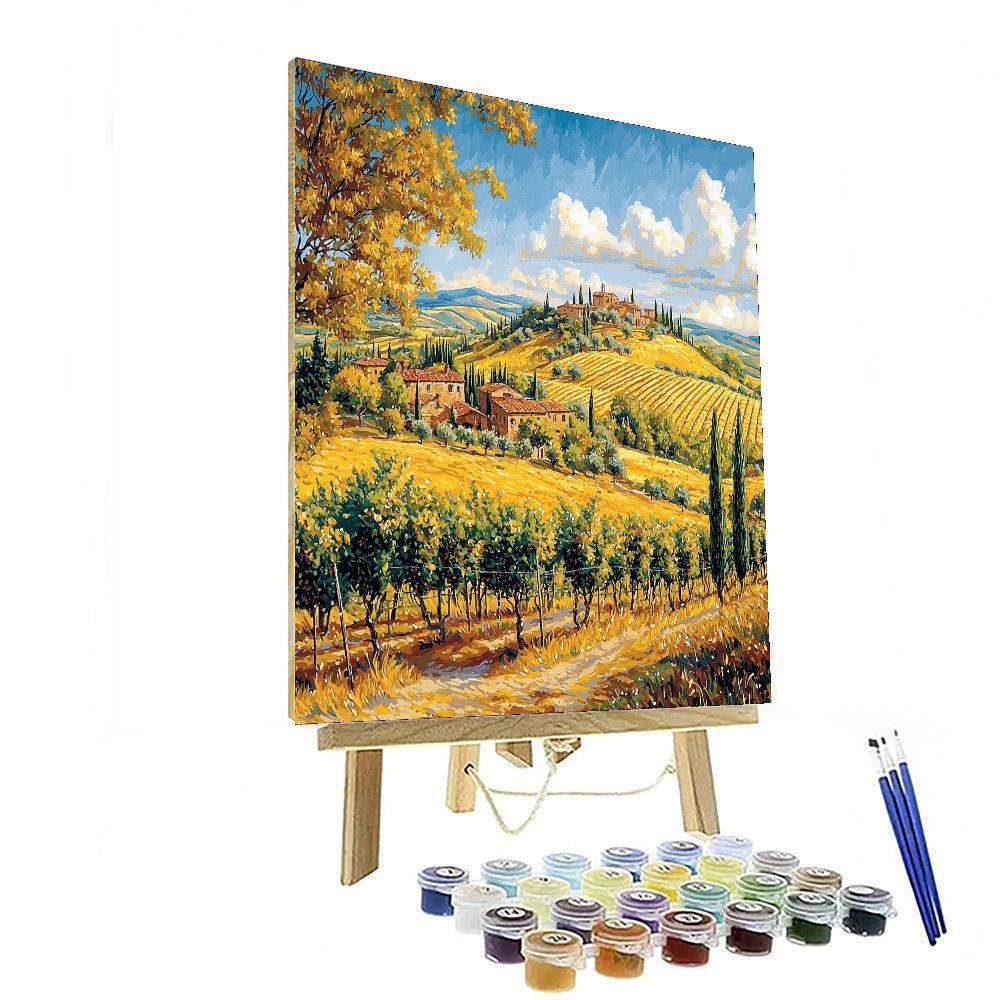 Tuscany's Val D'orcia - Italy Numbered Painting Kits