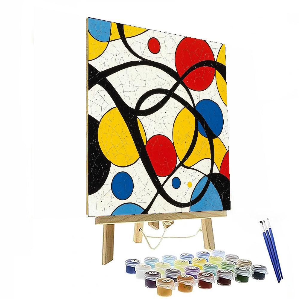 Joan Miró Inspired Enigmatic Echoes  Paint By Numbers Art