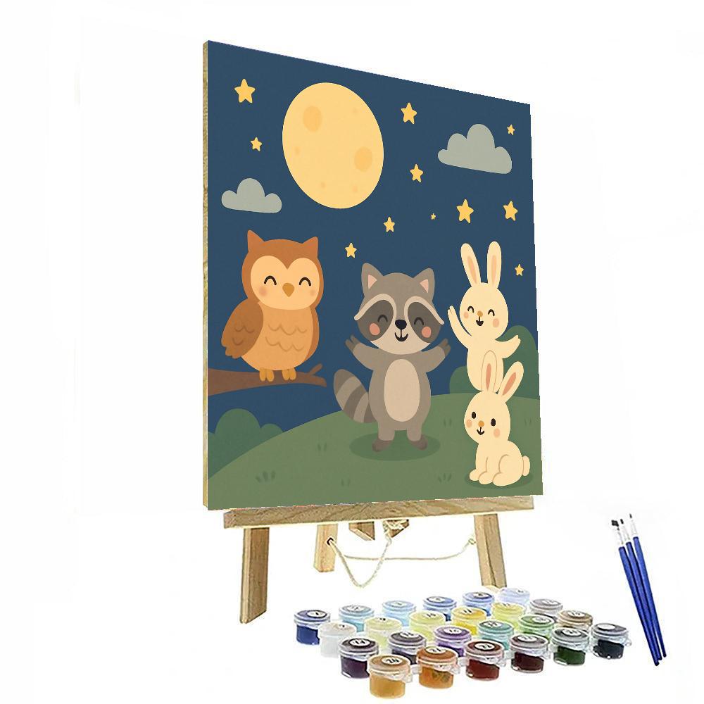 Cheery Moonlit Adventures DIY Paint By Numbers