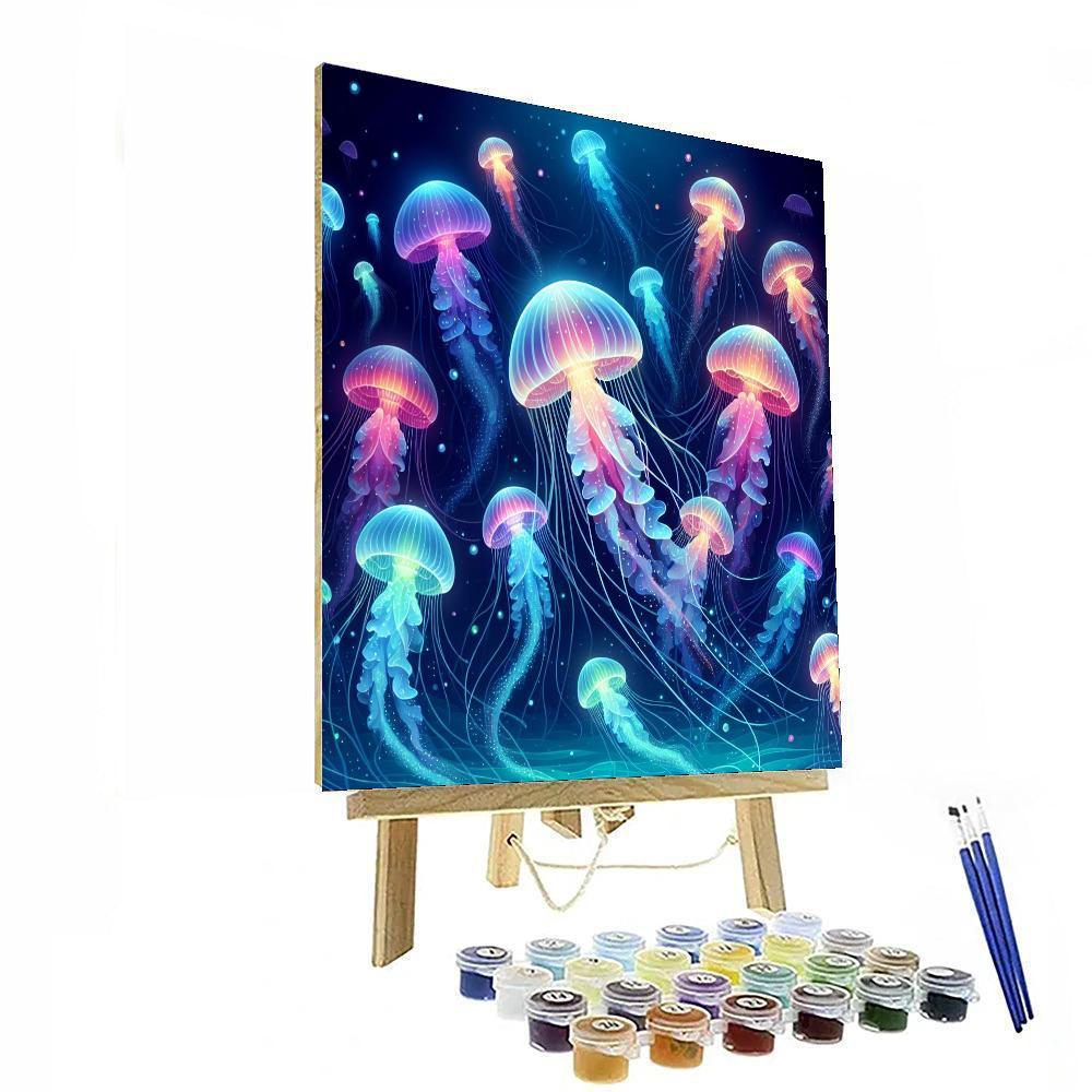 Joyful Jellyfish Journey Paint By Numbers
