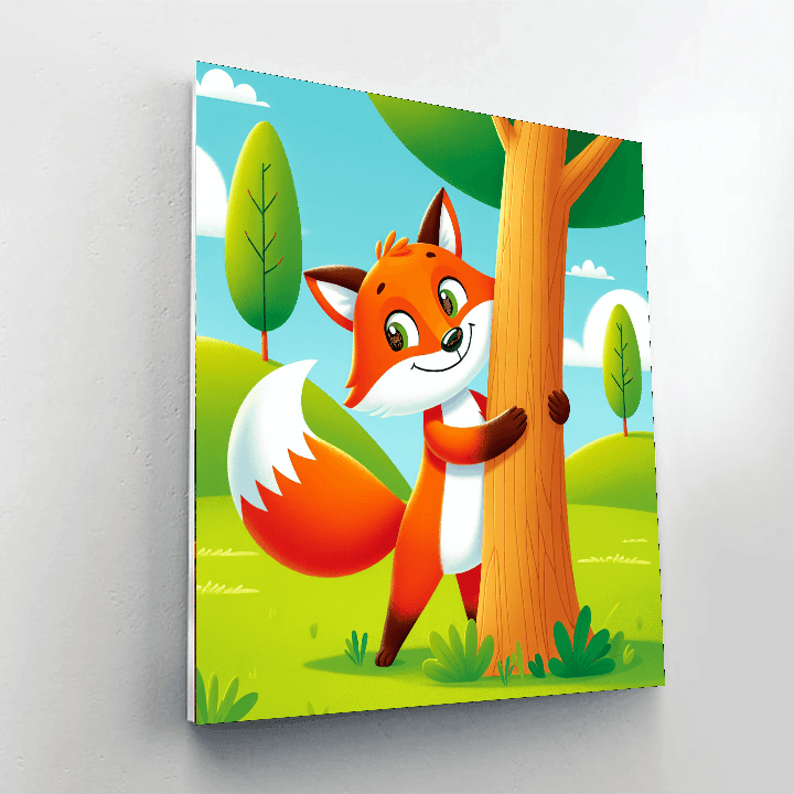 Witty Fox Number Painting