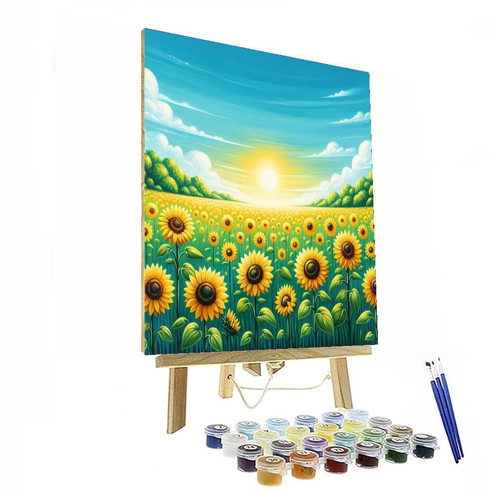 Sunflower Bliss Paint By Numbers