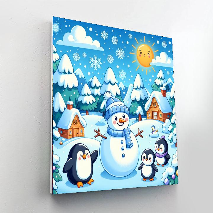 Exploring The Winter Wonderland Painting Number Kit