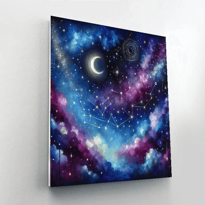 Celestial Night Sky Adventure Paint By Color