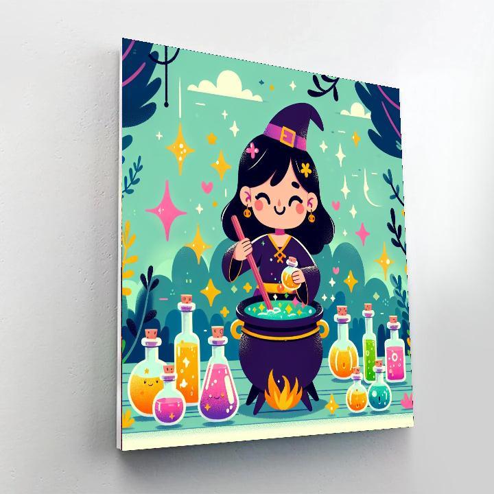 Magic Potion Party Paint By Numbers Art